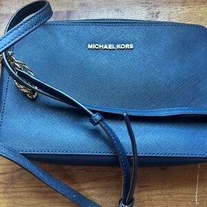 Michael Kors Dark Blue Crossbody Bag